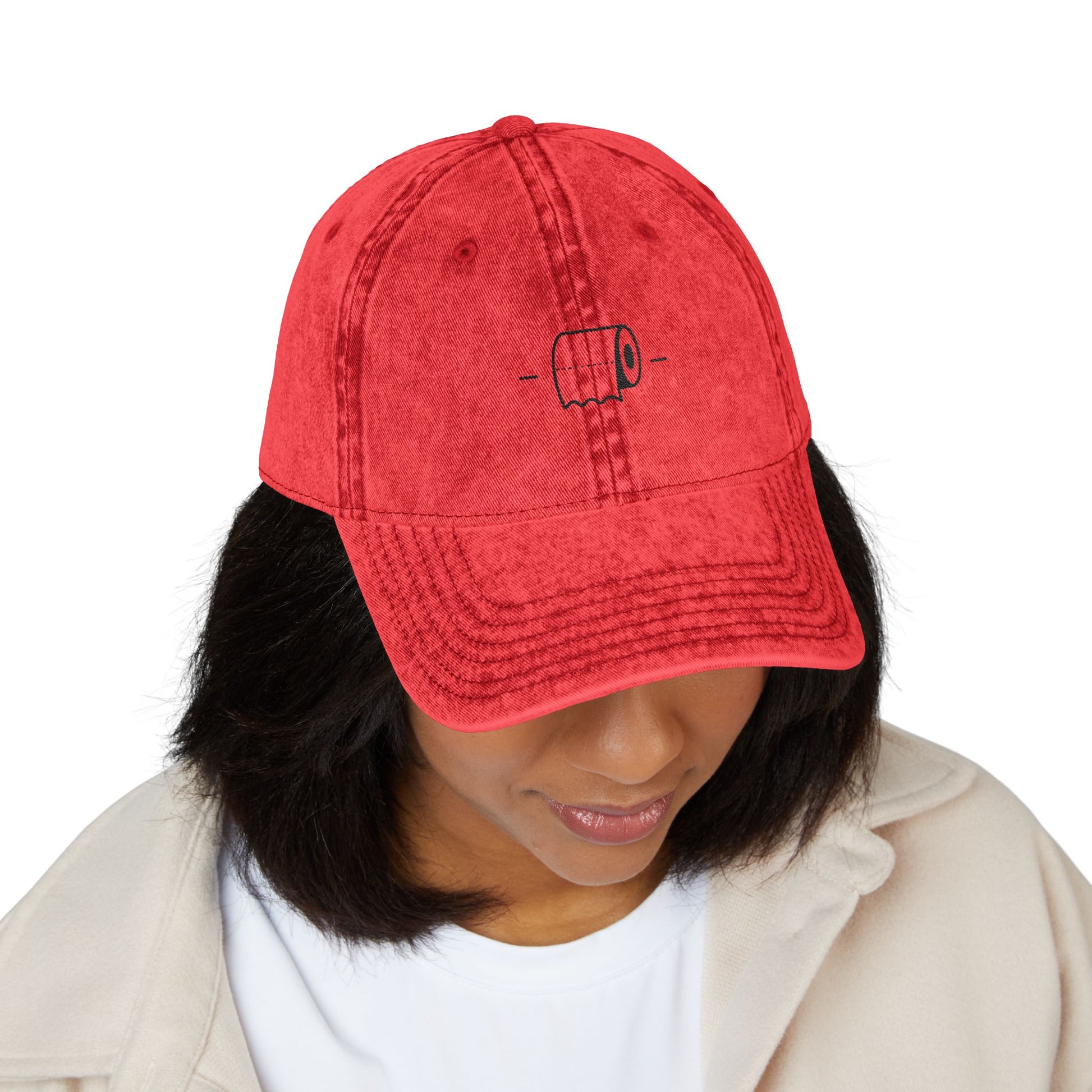 Out of Roll, Out of Fucks – Vintage Red Shitcap