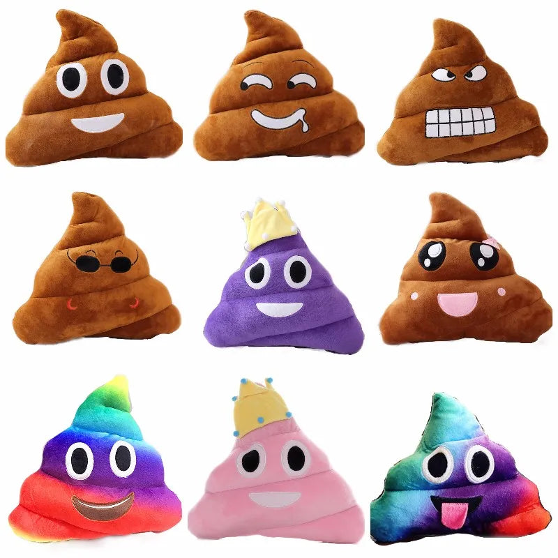 Funny Poop Plush Stuffed Doll Toy Christmas, Birthday Halloween Children Gifts Strange Poop Pillow