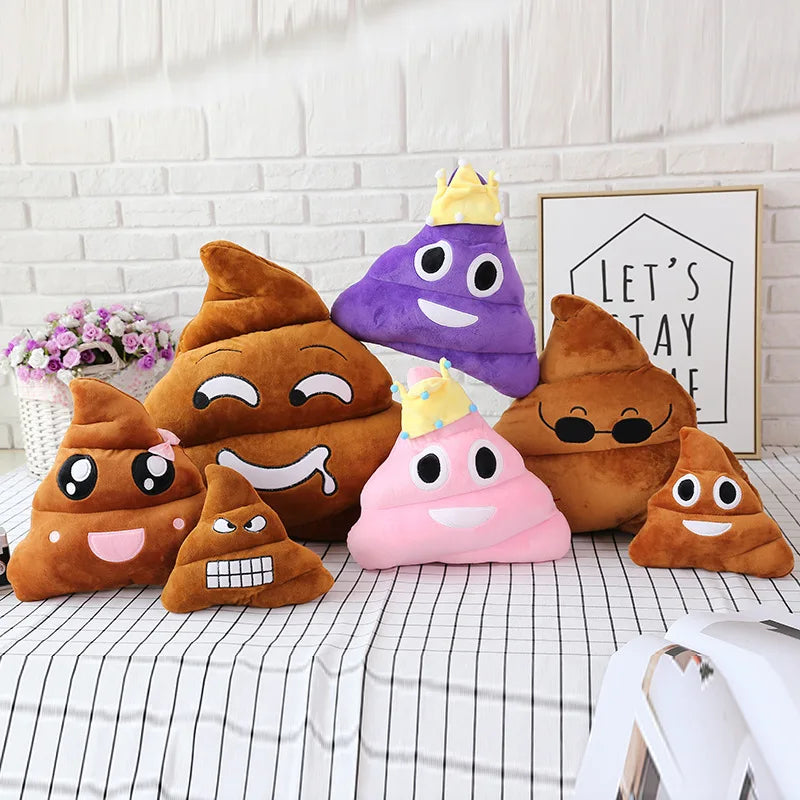 Funny Poop Plush Stuffed Doll Toy Christmas, Birthday Halloween Children Gifts Strange Poop Pillow