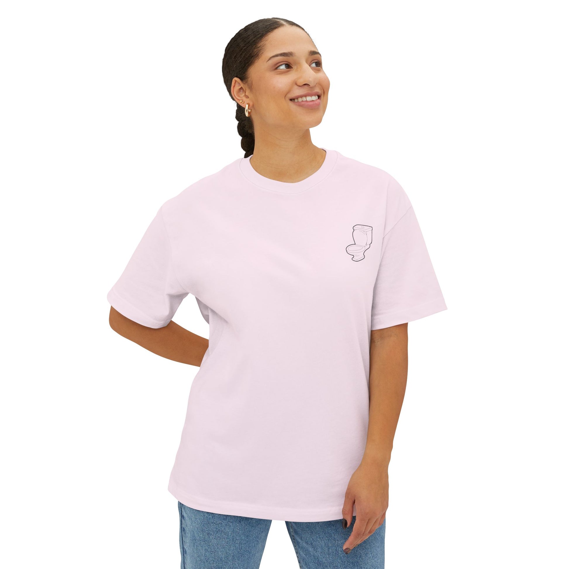 “Flush It” Tee, For absolute Gigachads And Legends, Oversized (like your mom)