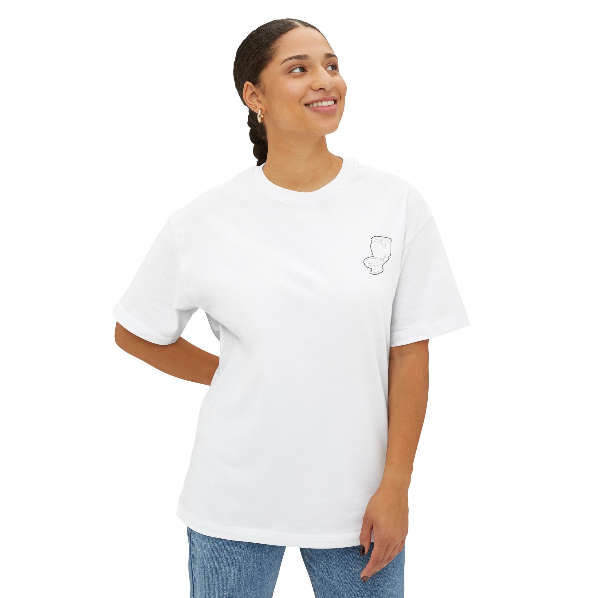 “Flush It” Tee, For absolute Gigachads And Legends, Oversized (like your mom)