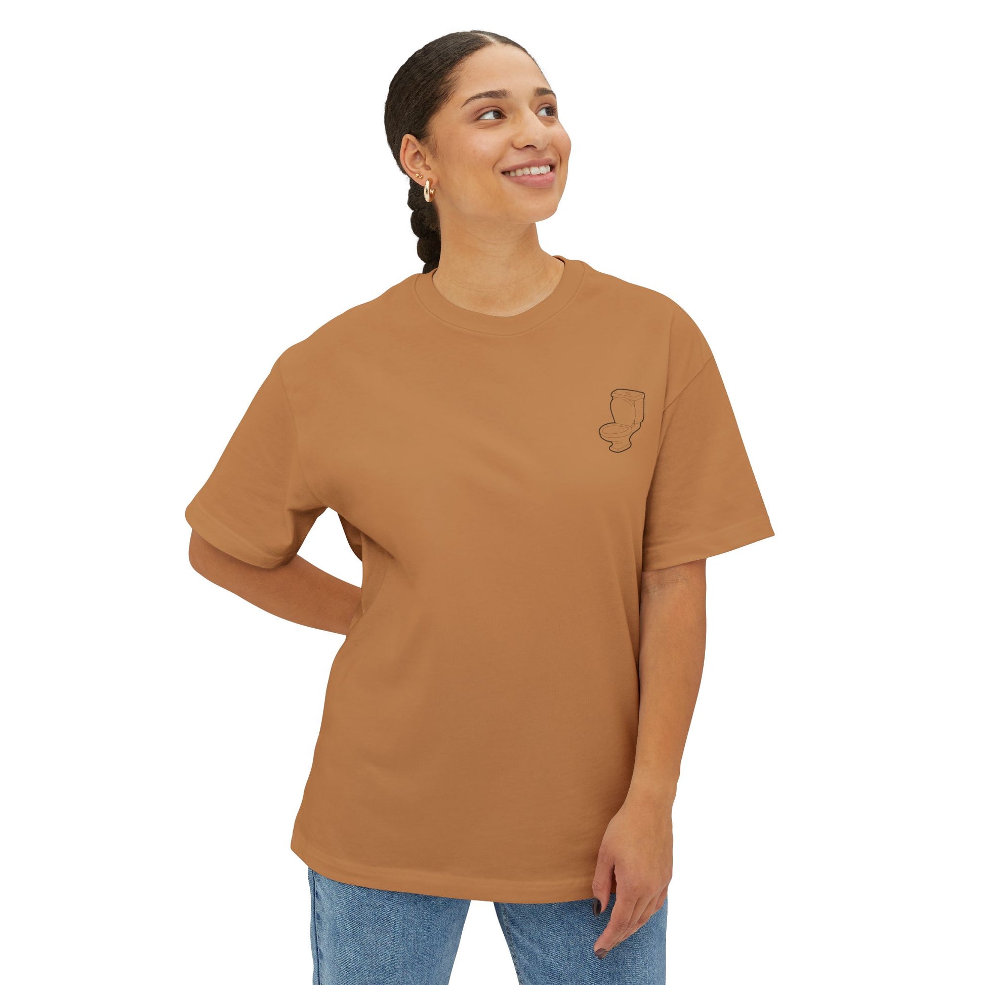 “Flush It” Tee, For absolute Gigachads And Legends, Oversized (like your mom)